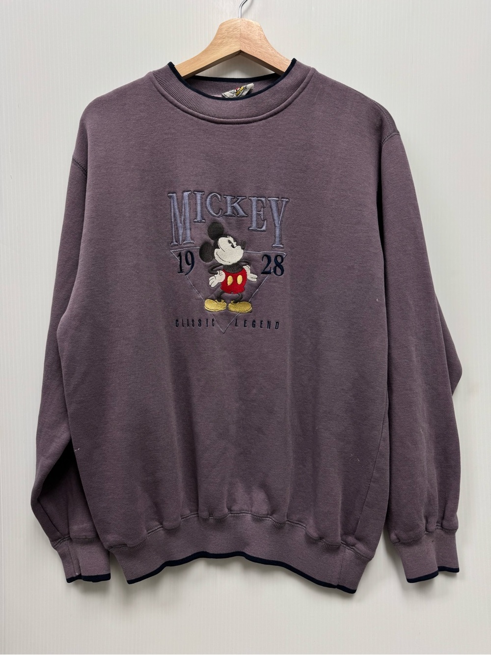 Mickey and Co. Mouse Vintage-Style Unisex Crewneck Sweatshirt - Purple